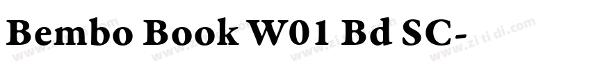Bembo Book W01 Bd SC字体转换
